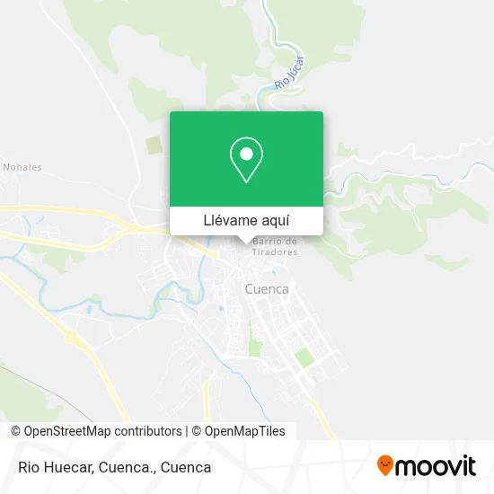 Mapa Rio Huecar, Cuenca.
