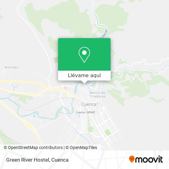 Mapa Green River Hostel
