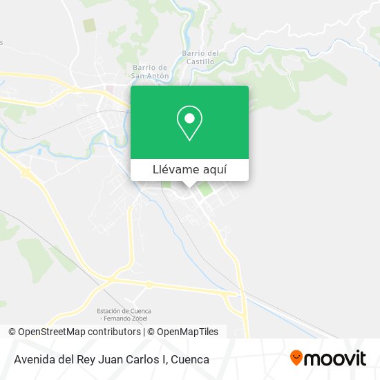 Mapa Avenida del Rey Juan Carlos I
