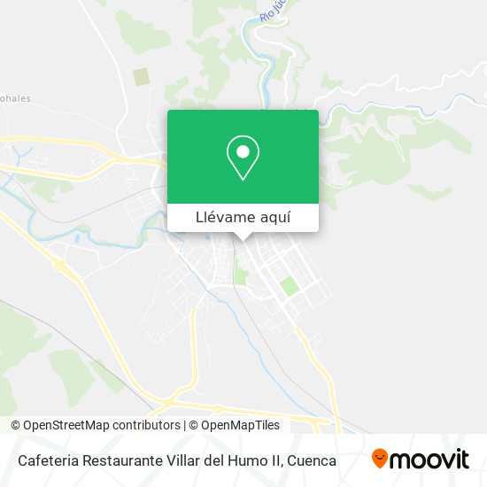 Mapa Cafeteria Restaurante Villar del Humo II