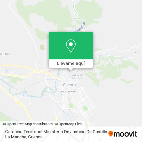 Mapa Gerencia Territorial Ministerio De Justicia De Castilla La Mancha