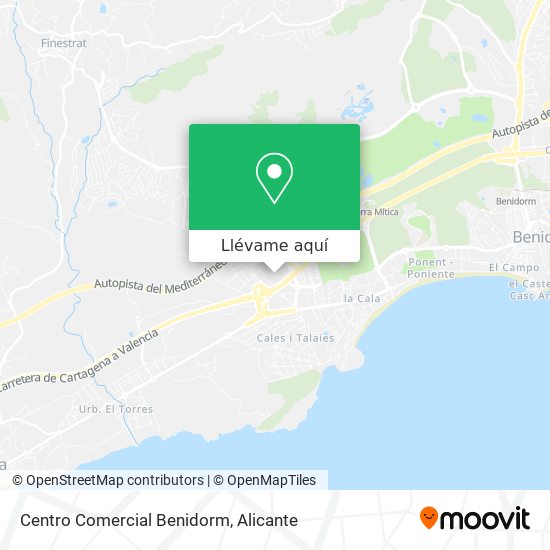 Mapa Centro Comercial Benidorm