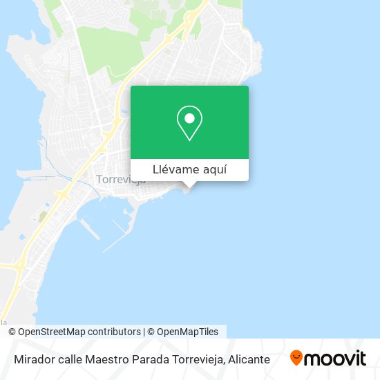 Mapa Mirador calle Maestro Parada Torrevieja