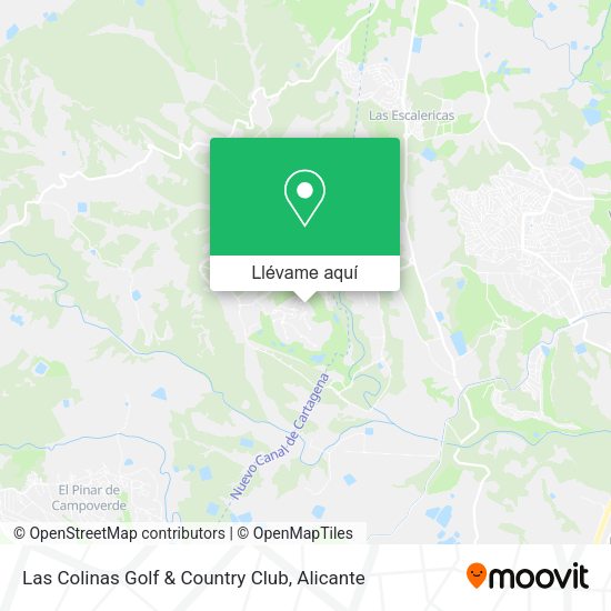 Mapa Las Colinas Golf & Country Club