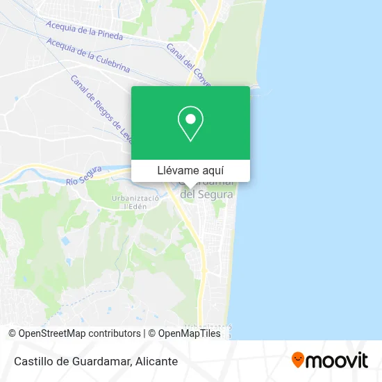Mapa Castillo de Guardamar