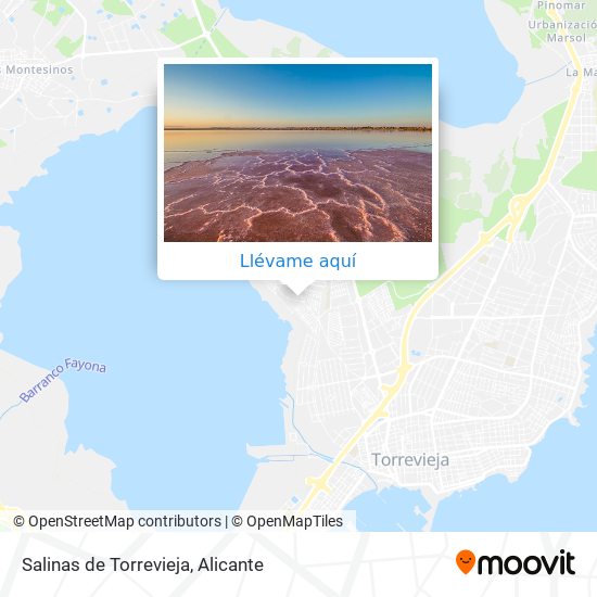 Mapa Salinas de Torrevieja