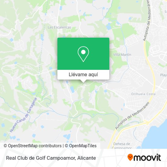 Mapa Real Club de Golf Campoamor