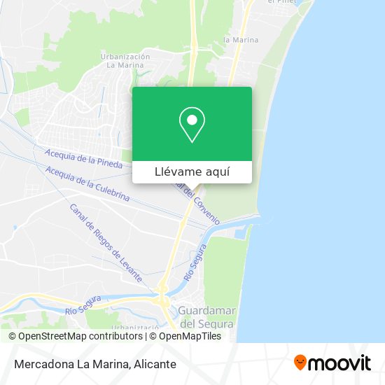 Mapa Mercadona La Marina