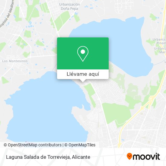 Mapa Laguna Salada de Torrevieja