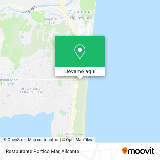Mapa Restaurante Portico Mar
