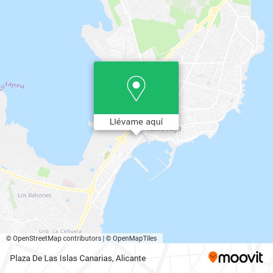 Mapa Plaza De Las Islas Canarias