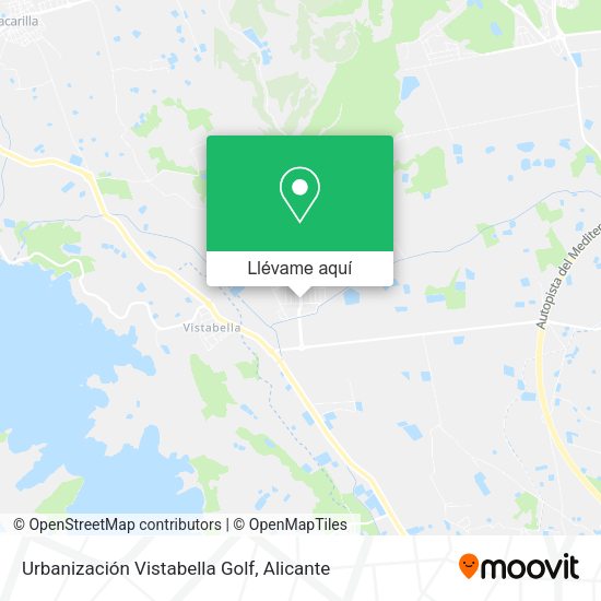 Mapa Urbanización Vistabella Golf