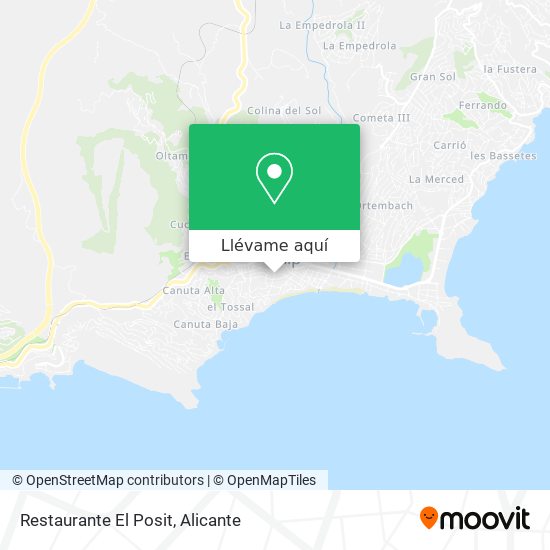 Mapa Restaurante El Posit