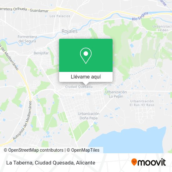Mapa La Taberna, Ciudad Quesada