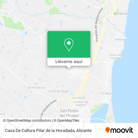 Mapa Casa De Cultura Pilar de la Horadada