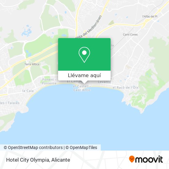 Mapa Hotel City Olympia