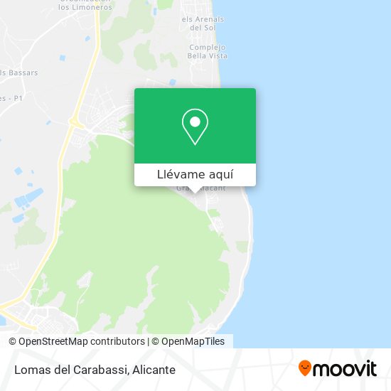 Mapa Lomas del Carabassi