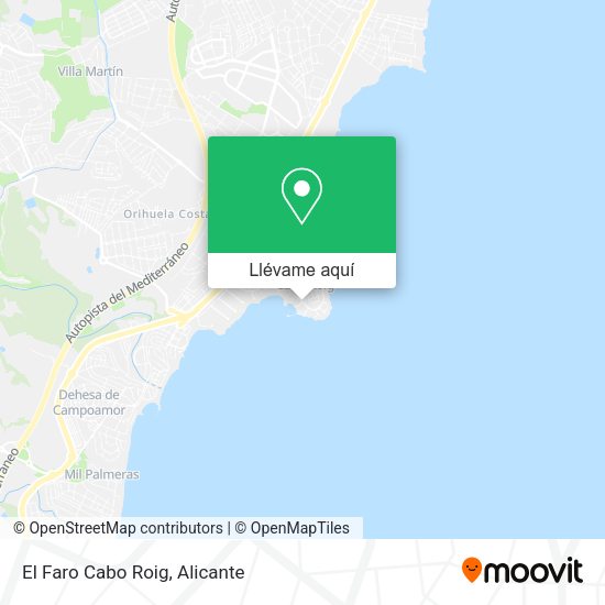 Mapa El Faro Cabo Roig