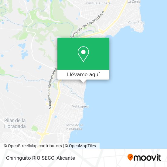 Mapa Chiringuito RIO SECO