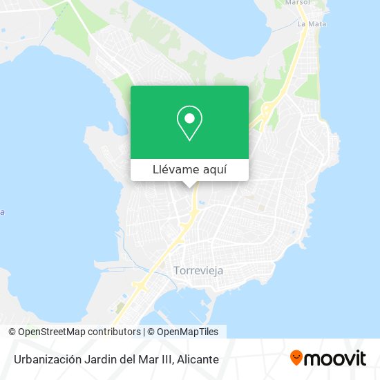 Mapa Urbanización Jardin del Mar III