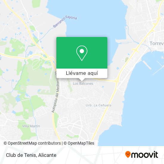 Mapa Club de Tenis
