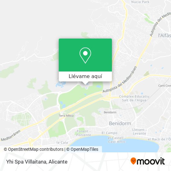 Mapa Yhi Spa Villaitana