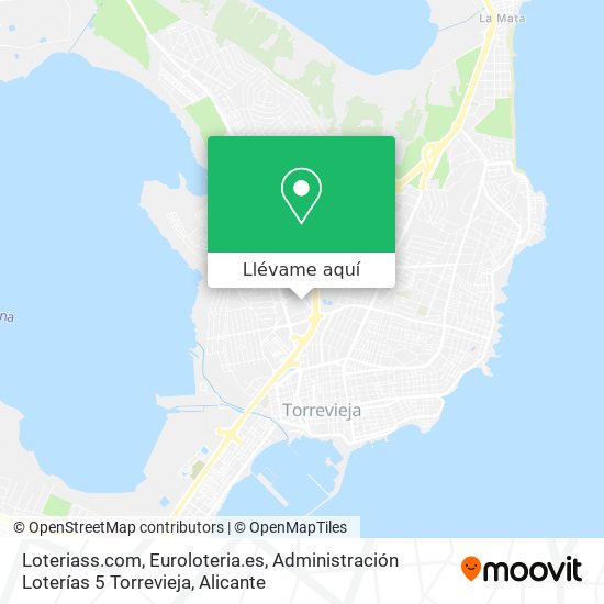 Mapa Loteriass.com, Euroloteria.es, Administración Loterías 5 Torrevieja
