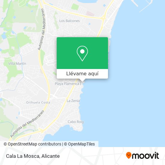 Mapa Cala La Mosca