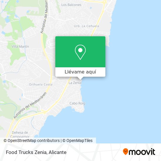 Mapa Food Trucks Zenia