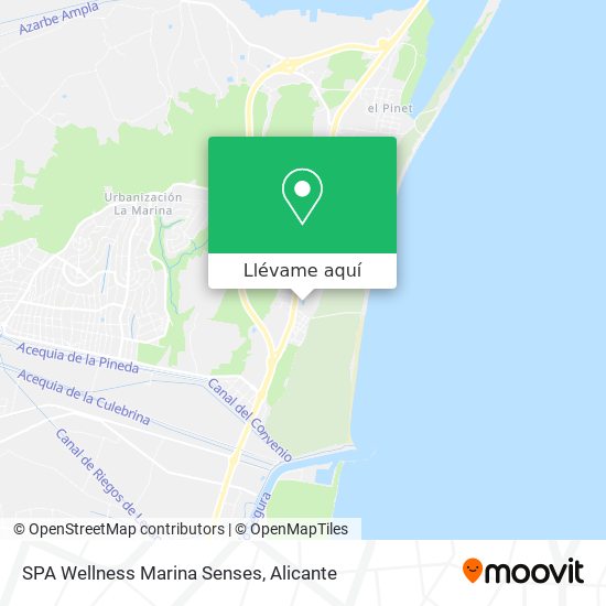 Mapa SPA Wellness Marina Senses