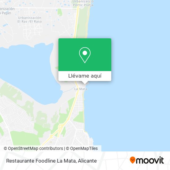 Mapa Restaurante Foodline La Mata