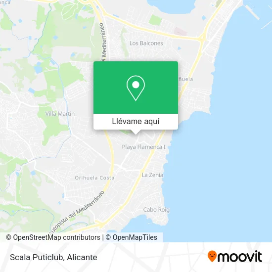 Mapa Scala Puticlub
