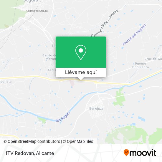 Mapa ITV Redovan