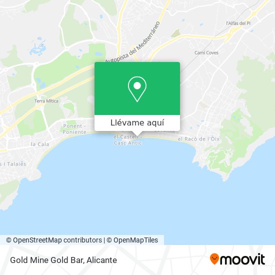 Mapa Gold Mine Gold Bar