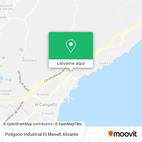 Mapa Polígono Industrial El Mesell