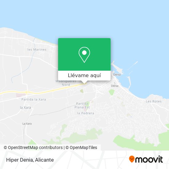 Mapa Hiper Denia