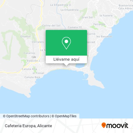 Mapa Cafeteria Europa