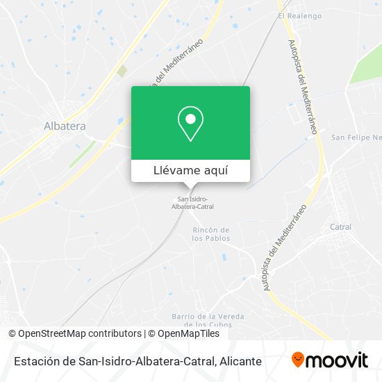 Mapa Estación de San-Isidro-Albatera-Catral