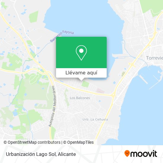Mapa Urbanización Lago Sol