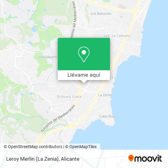 Mapa Leroy Merlin (La Zenia)