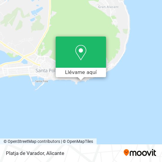 Mapa Platja de Varador