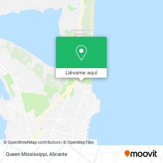 Mapa Queen Mississippi