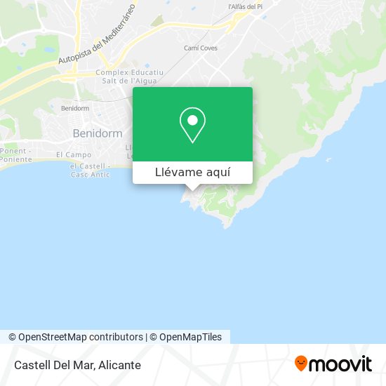 Mapa Castell Del Mar