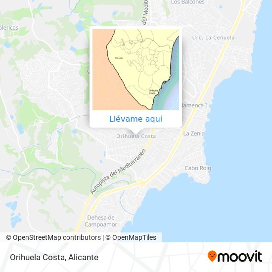 Mapa Orihuela Costa