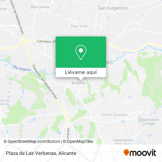 Mapa Plaza de Las Verbenas