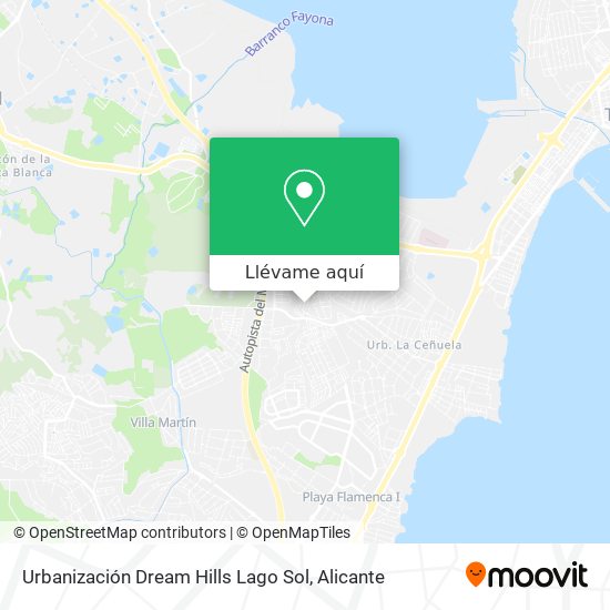 Mapa Urbanización Dream Hills Lago Sol