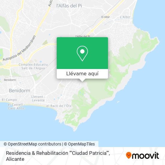 Mapa Residencia & Rehabilitación ""Ciudad Patricia""