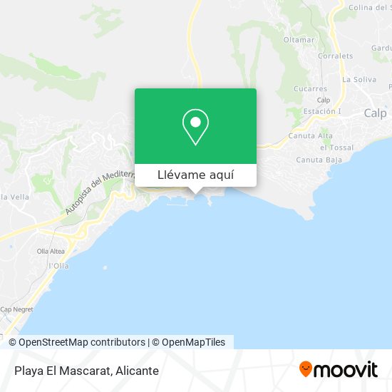 Mapa Playa El Mascarat