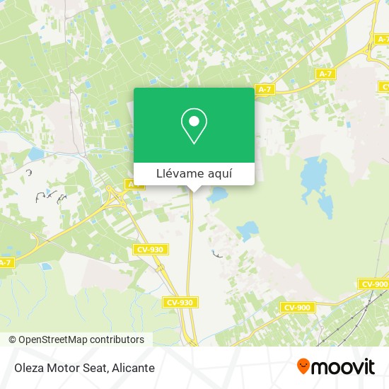 Mapa Oleza Motor Seat