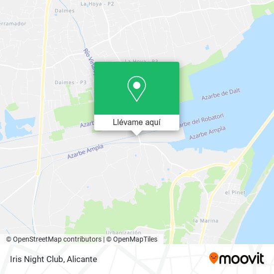 Mapa Iris Night Club
